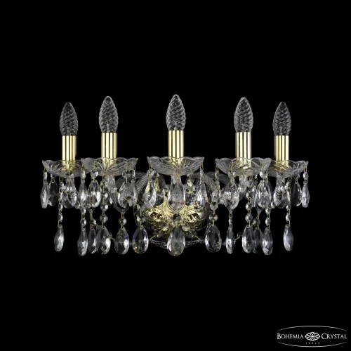 Бра 1413B/5/165 G Bohemia Ivele Crystal без плафона на 5 ламп, основание золотое в стиле классический sp