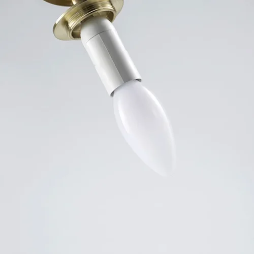 Светильник подвесной VITAL 141143-26 ImperiumLoft белый 1 лампа, основание латунь в стиле минимализм  фото 10