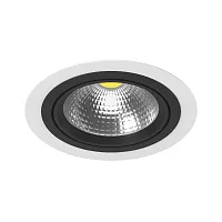 Светильник точечный Intero 111 i91607 Lightstar чёрный белый 1 лампа, основание белое чёрное в стиле хай-тек 