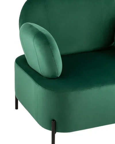 Кресло Кэнди велюр зелёный УТ000035881 Stool Group, зелёный/велюр, ножки/металл/чёрный, размеры - ****860*790мм фото 2