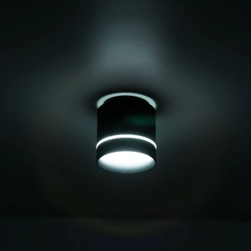 Светильник накладной LED Борн CL745021N Citilux чёрный 1 лампа, основание чёрное в стиле хай-тек современный круглый фото 4