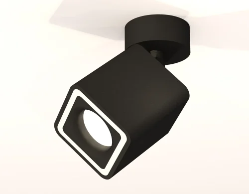 Светильник накладной Techno spot XM7813020 Ambrella light чёрный 1 лампа, основание чёрное в стиле хай-тек современный квадратный фото 2