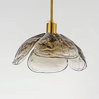 Светильник подвесной FLEUR A Серый 178128-26 ImperiumLoft серый 1 лампа, основание золотое в стиле современный 