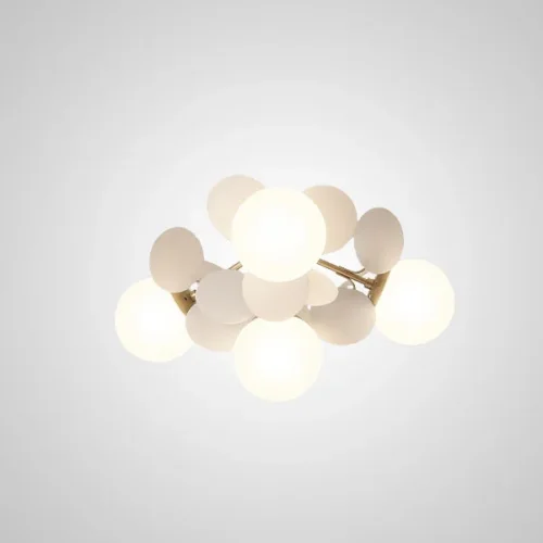 Люстра потолочная MATISSE C SELF D47 White 167195-26 ImperiumLoft белая на 4 лампы, основание белое в стиле современный 