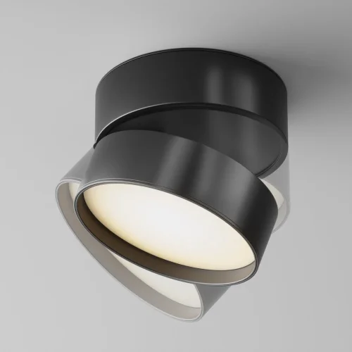 Светильник накладной LED Onda C024CL-L18B Maytoni чёрный 1 лампа, основание чёрное в стиле современный круглый фото 6