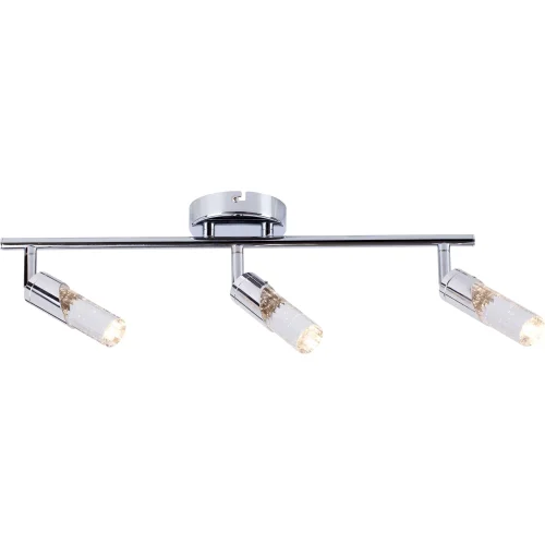 Спот с 3 лампами LED Faith TL1242Y-03CH Toplight прозрачный LED в стиле современный хай-тек 