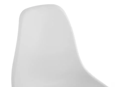 Стул пластиковый Eames PC-015 белый 11179 Woodville, белый/, ножки/массив бука дерево/натуральный, размеры - ****460*490 фото 4