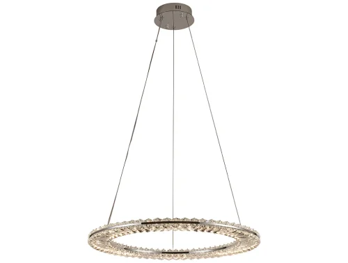 Светильник подвесной LED 8241/600 chrome Newport прозрачный 1 лампа, основание хром в стиле американский современный классический кольца
