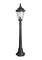 Парковый светильник MICHIGAN L79085.12 L'ARTE LUCE уличный IP44 коричневый 1 лампа, плафон прозрачный в стиле классика E27