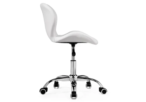 Компьютерное кресло Trizor whitе 15338 Woodville, белый/искусственная кожа, ножки/металл/хром, размеры - *810***530*530 фото 4