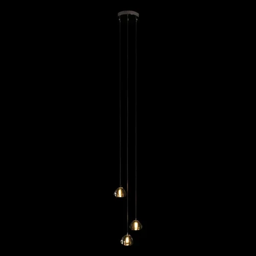 Светильник подвесной Rain 10151/3 LOFT IT прозрачный 3 лампы, основание хром в стиле арт-деко каскад фото 2