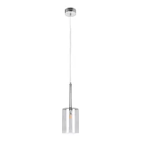 Светильник подвесной Spillray 10232/C Smoke LOFT IT прозрачный серый 1 лампа, основание хром в стиле современный 