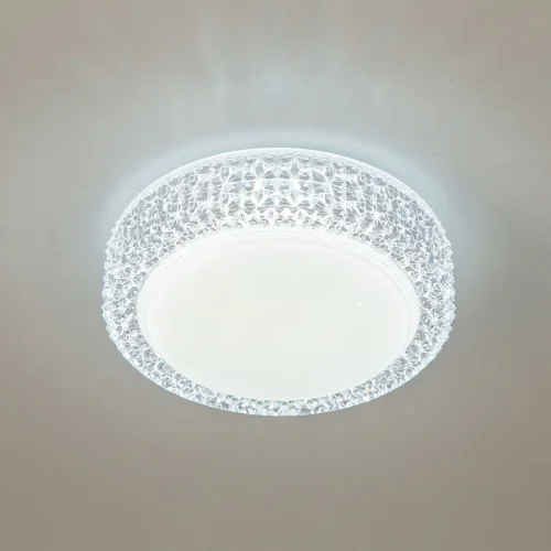 Светильник потолочный LED RGB с пультом Альпина Смарт CL718A12G Citilux белый 1 лампа, основание белое в стиле современный с пультом фото 5