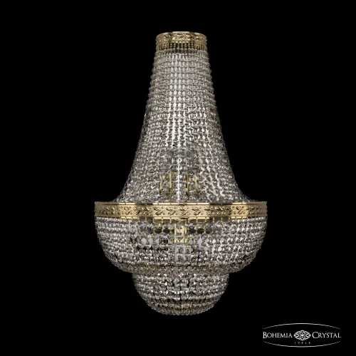 Бра 19091B/H2/35IV G Bohemia Ivele Crystal прозрачный на 4 лампы, основание золотое в стиле классический sp фото 3