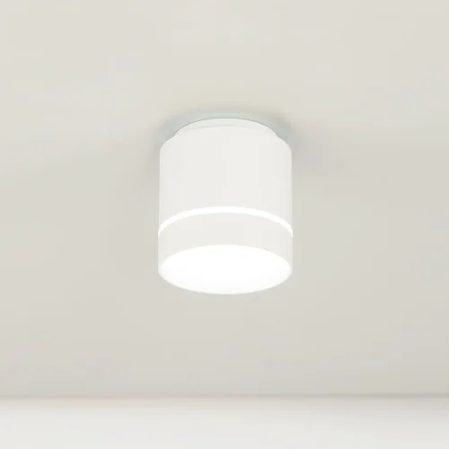 Светильник накладной LED Борн CL745020N Citilux белый 1 лампа, основание белое в стиле хай-тек современный круглый фото 2