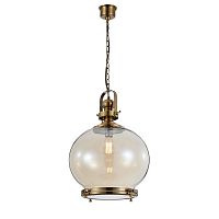 Светильник подвесной лофт Vintage 4975 Mantra прозрачный 1 лампа, основание бронзовое в стиле лофт 
