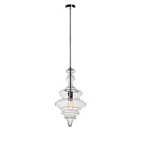 Светильник подвесной La Scala 2073-A LOFT IT прозрачный 1 лампа, основание хром в стиле арт-деко выдувное