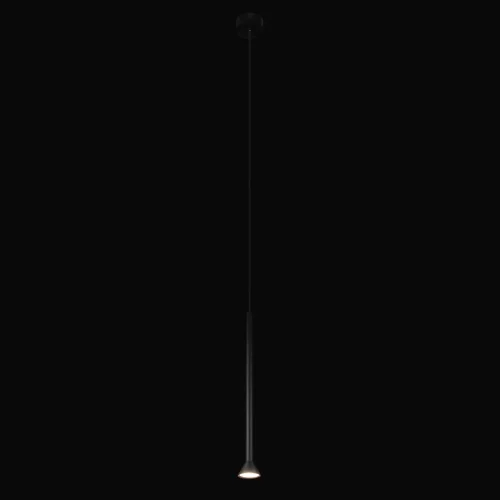 Светильник подвесной LED Pipe 10337/550 Black LOFT IT чёрный 1 лампа, основание чёрное в стиле современный хай-тек трубочки фото 2