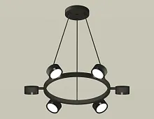 Светильник подвесной XB9193150 Ambrella light чёрный 6 ламп, основание чёрное в стиле хай-тек современный 