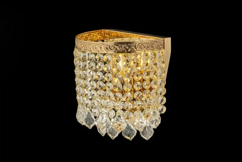 Бра Castellana E 2.10.502 G Arti Lampadari прозрачный на 1 лампа, основание золотое в стиле классический  фото 3