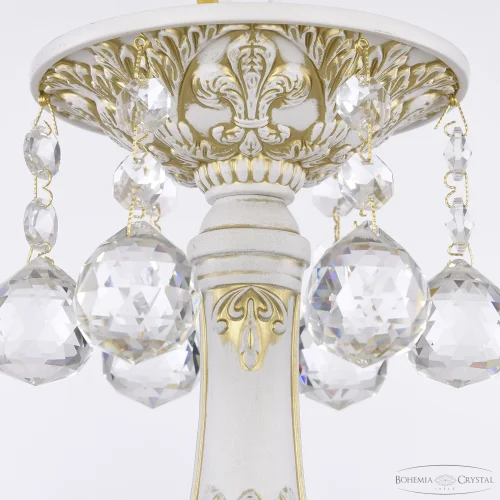 Люстра подвесная AL78101/6/175 B WMG Balls Bohemia Ivele Crystal без плафона на 6 ламп, основание белое патина золотое в стиле классический balls фото 4