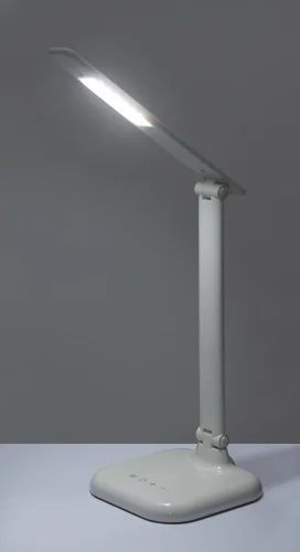Настольная лампа LED Davos 58209W Globo белая 1 лампа, основание белое полимер в стиле современный  фото 2