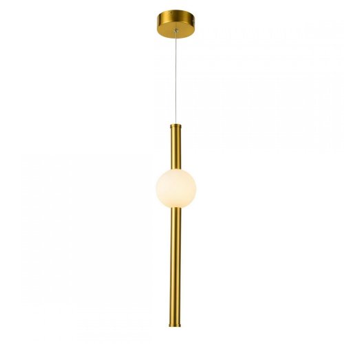 Светильник подвесной LED Conceptus 2641-1P Favourite бронзовый белый 1 лампа, основание золотое бронзовое в стиле современный трубочки