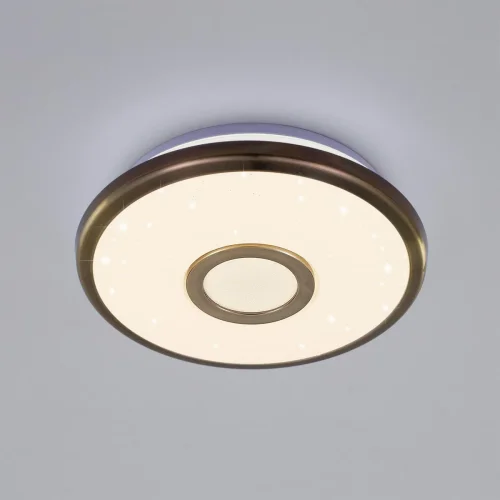 Светильник потолочный LED Старлайт CL703B13 Citilux белый 1 лампа, основание бронзовое в стиле современный  фото 2