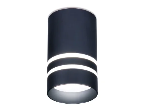 Светильник накладной LED TN237 Ambrella light чёрный 1 лампа, основание чёрное в стиле современный хай-тек круглый