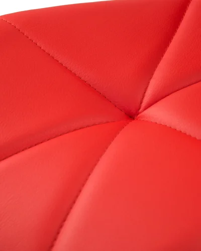 Стул барный 5022-LM BARNY,  цвет сиденья красный, цвет основания хром Dobrin, красный/экокожа, ножки/металл/хром, размеры - 890*1100***460*540 фото 9