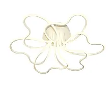 Светильник потолочный LED Line Metallic FL340 Ambrella light белый 1 лампа, основание белое в стиле современный хай-тек 