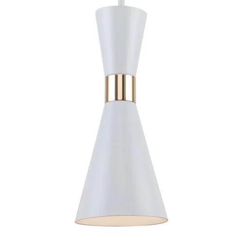 Светильник подвесной Sheen 2758-1P F-promo белый 1 лампа, основание золотое в стиле минимализм  фото 3