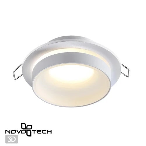 Светильник точечный Water 370781 Novotech белый 1 лампа, основание белое в стиле современный  фото 3