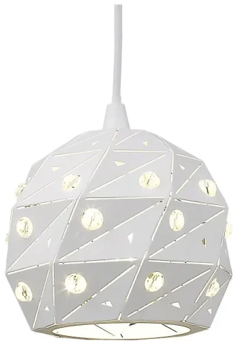 Светильник подвесной Delfina WE263.01.006 Wertmark белый 1 лампа, основание белое в стиле современный  фото 2