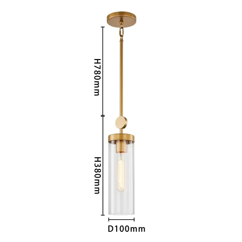 Светильник подвесной Radiales 3099-1P Favourite прозрачный 1 лампа, основание золотое в стиле классический  фото 3