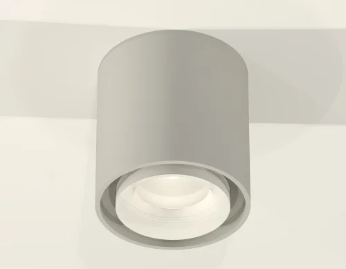Светильник накладной Techno spot XS7724016 Ambrella light серый 1 лампа, основание серое в стиле хай-тек современный круглый фото 2