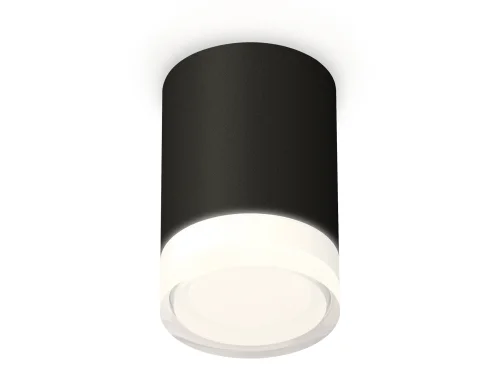 Светильник накладной Techno spot XS7422023 Ambrella light чёрный 1 лампа, основание чёрное в стиле современный хай-тек круглый