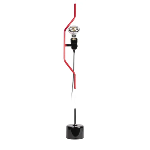 Светильник подвесной Parentesi 10346-1 Red LOFT IT без плафона 1 лампа, основание чёрное красное в стиле модерн на растяжку фото 3