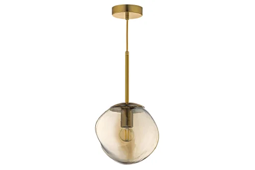 Светильник подвесной Daone E 1.P1 C Arti Lampadari бежевый 1 лампа, основание золотое в стиле кантри лофт 