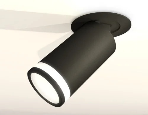 Светильник точечный XM6323221 Ambrella light белый 1 лампа, основание чёрное в стиле хай-тек  фото 3