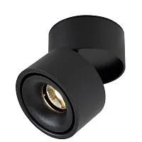 Светильник накладной LED CLT 412C BL Crystal Lux чёрный 1 лампа, основание чёрное в стиле современный круглый