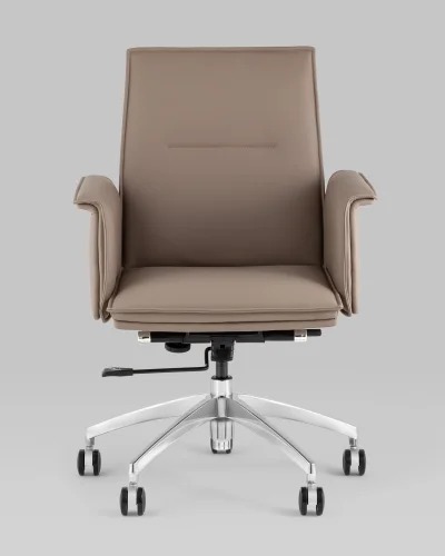 Кресло офисное TopChairs Regenta, бежевый УТ000038543 Stool Group, /, ножки//хром, размеры - ****660*630 фото 7