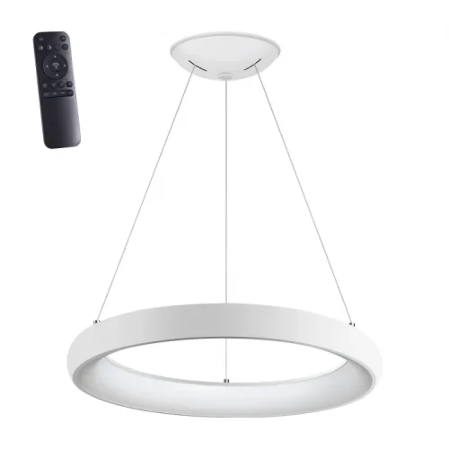 Светильник подвесной LED с пультом Fold 359032 Novotech  1 лампа, основание белое в стиле хай-тек с пультом кольца