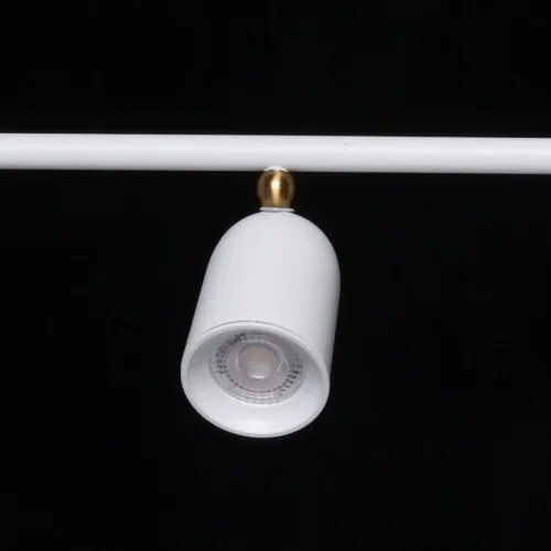 Светильник подвесной Астор 545014005 DeMarkt белый 5 ламп, основание белое в стиле хай-тек  фото 6