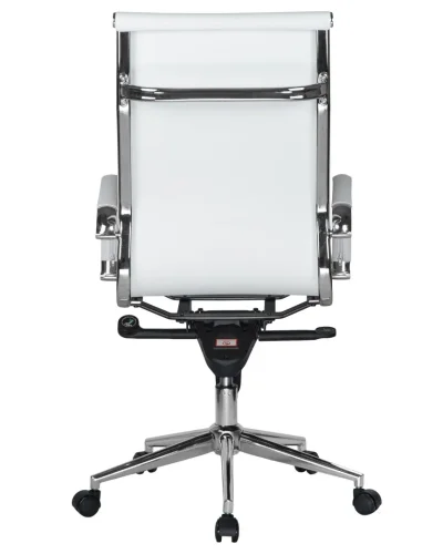 Офисное кресло для руководителей 101F-LMR CLARK, цвет белый Dobrin, белый/экокожа, ножки/металл/хром, размеры - 1090*1150***680*680 фото 5
