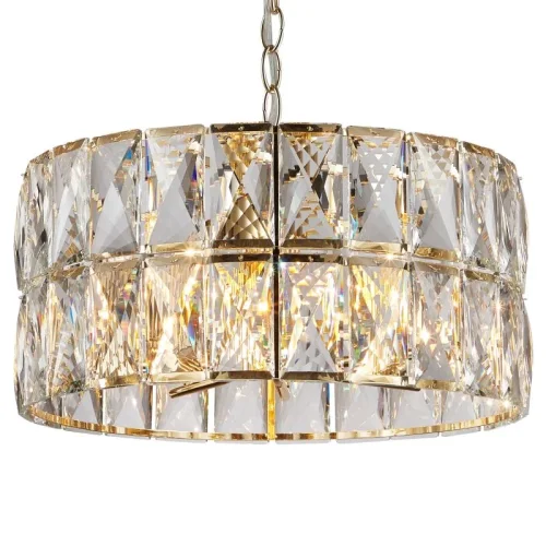 Люстра подвесная Sparti 1023/03/08P Stilfort прозрачная на 6 ламп, основание золотое в стиле классический  фото 4