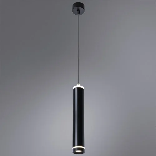 Светильник подвесной LED Altais A6110SP-2BK Arte Lamp чёрный 2 лампы, основание чёрное в стиле современный трубочки фото 3