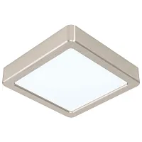 Светильник накладной LED Fueva 5 99239 Eglo белый 1 лампа, основание матовое никель в стиле современный квадратный