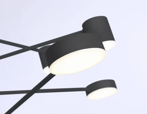 Люстра на штанге LED FL51689 Ambrella light чёрная на 1 лампа, основание чёрное в стиле современный хай-тек  фото 8