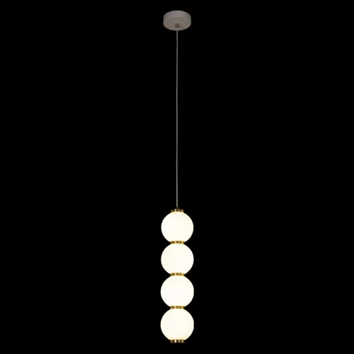 Светильник подвесной LED Pearls 10205/B LOFT IT белый 1 лампа, основание белое в стиле современный шар фото 2